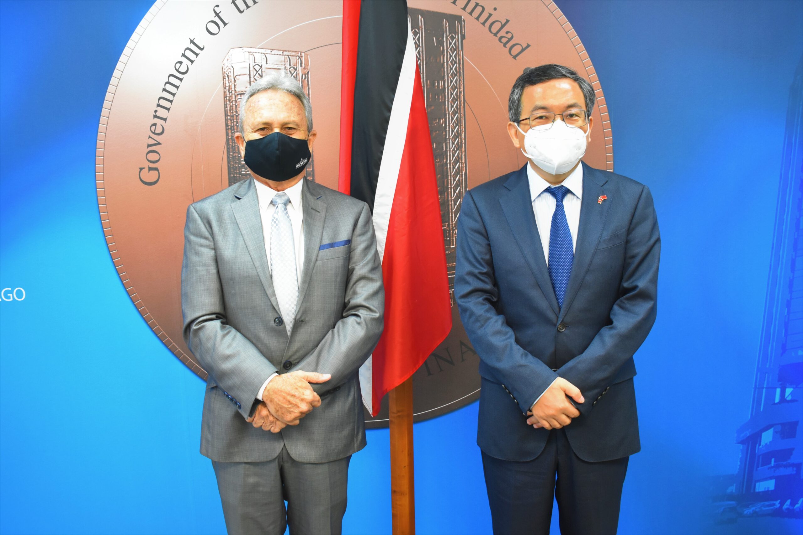 Meeting between Ag. Prime Minister and Ambassador of China to Trinidad and Tobago