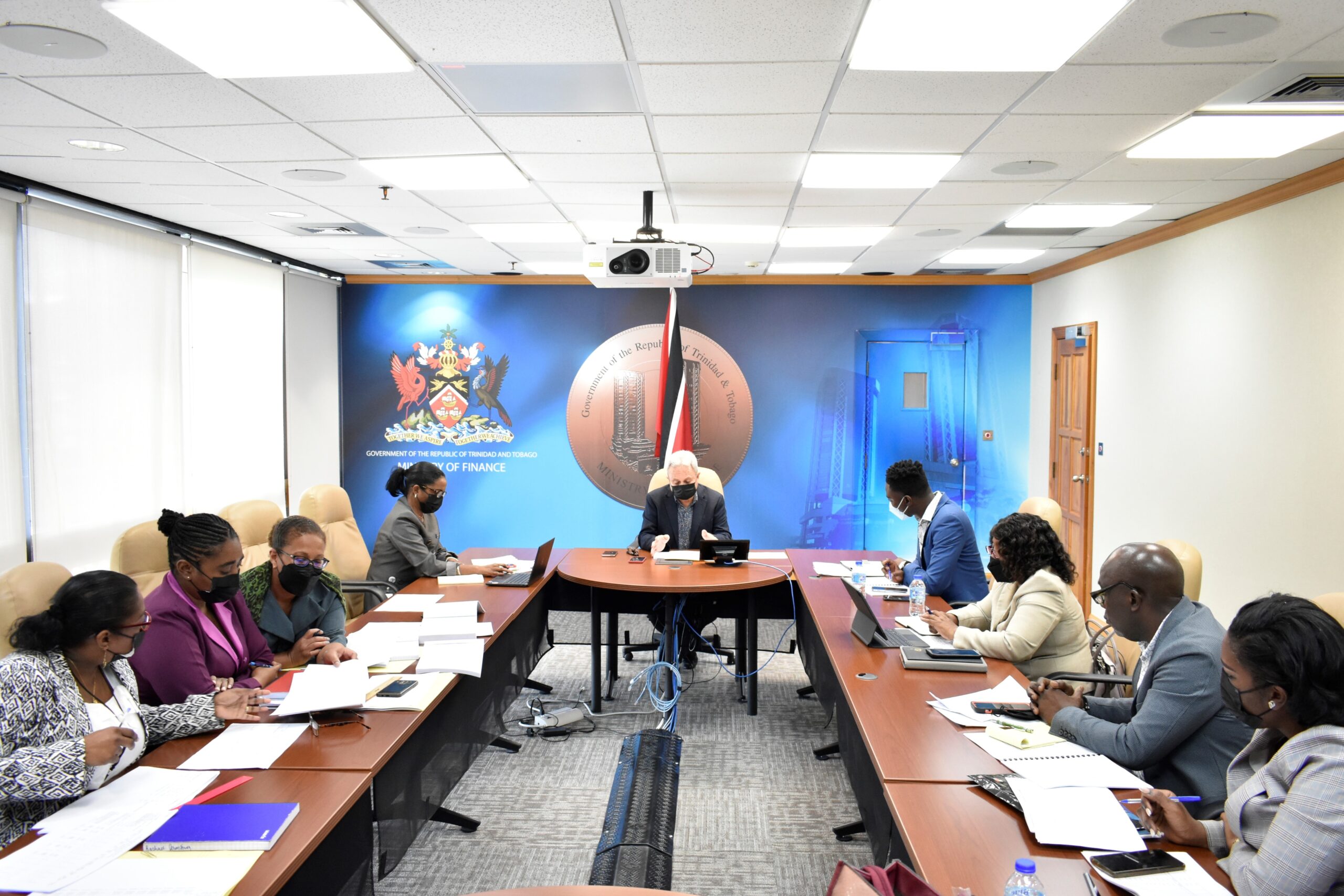 The Minister of Finance meets with the THA Chief Secretary