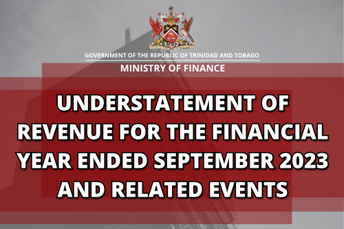 UNDERSTATEMENT OF REVENUE FOR THE FINANCIAL YEAR ENDED SEPTEMBER 2023 AND RELATED EVENTS