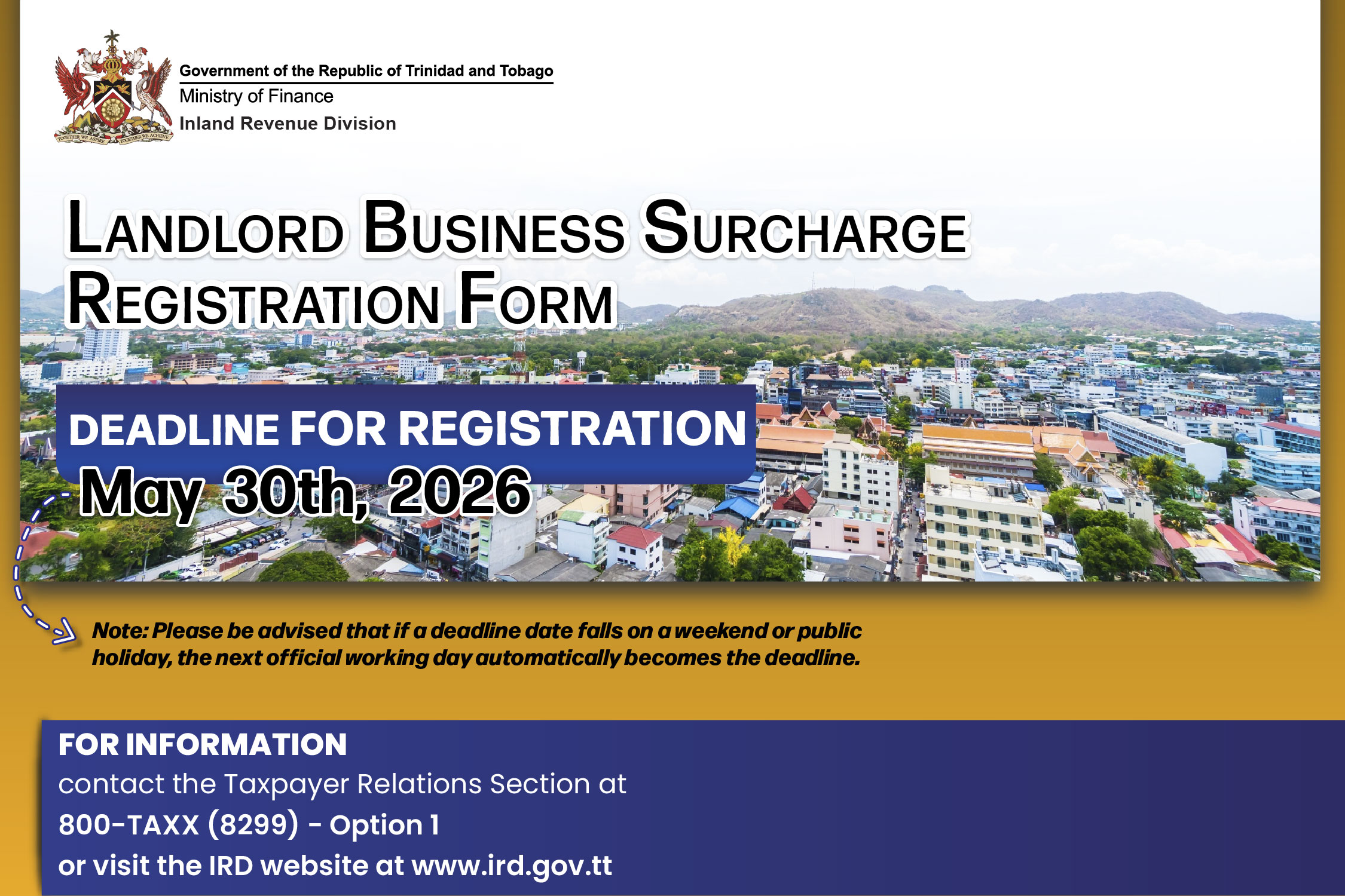Landlord Business Surcharge Registration