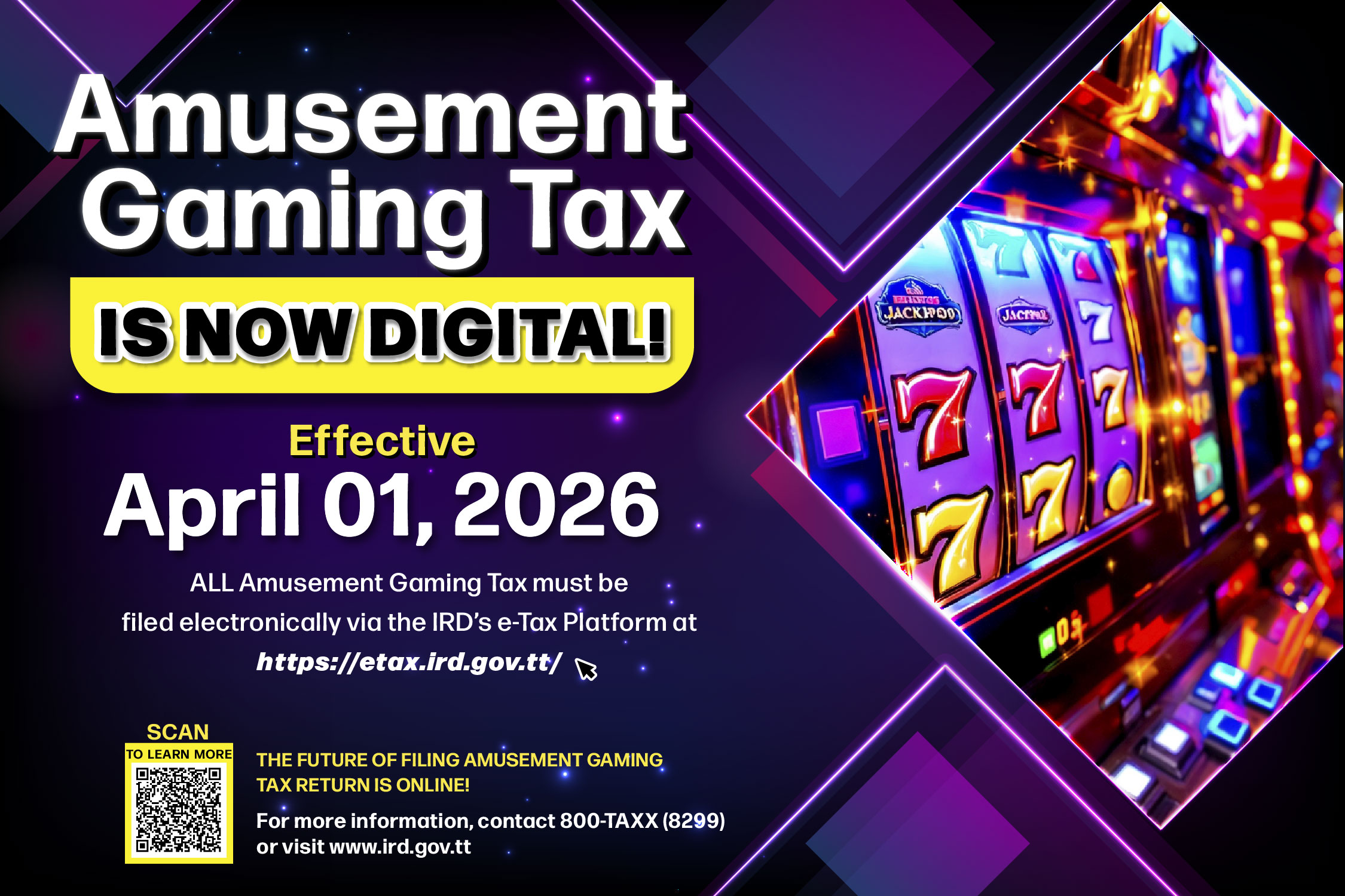 Online Filing for Amusement Gaming Tax Returns